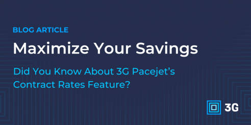 Maximize your savings with 3G Pacejet's contract rates feature